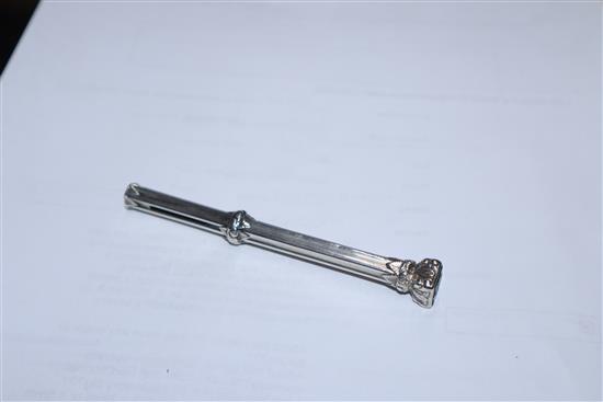A Dunhill gold-plated fountain pen, 14ct gold nib, a miniature guilloche enamel propelling pencil and eight other items